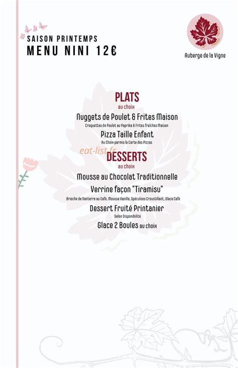 Auberge de la Vigne à Saint-Romain-sous-Gourdon