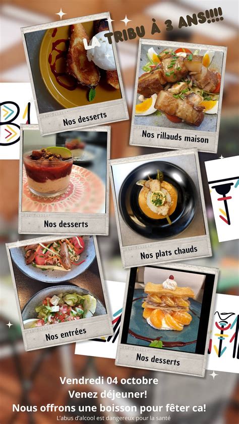 Restaurant LA TRIBU. Ouvert du lundi au SAMEDI MIDI!!😁 à Angers
