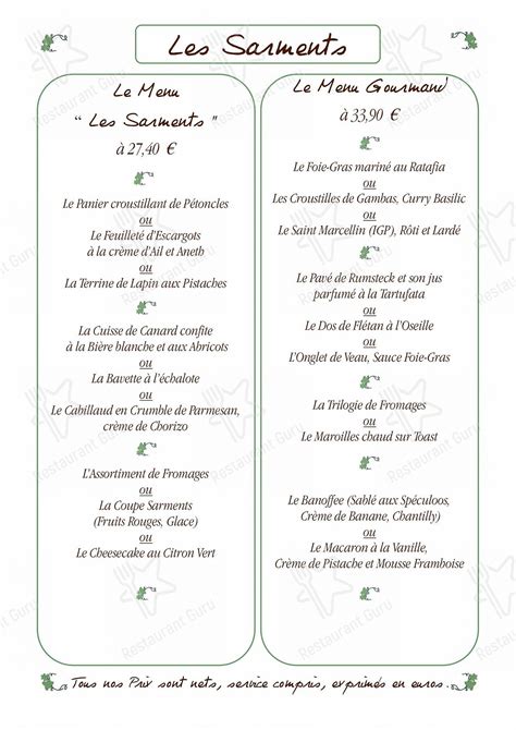 Les Sarments à Reims