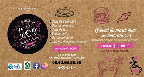 Restaurant Le Rob’s à Châteauneuf-sur-Loire