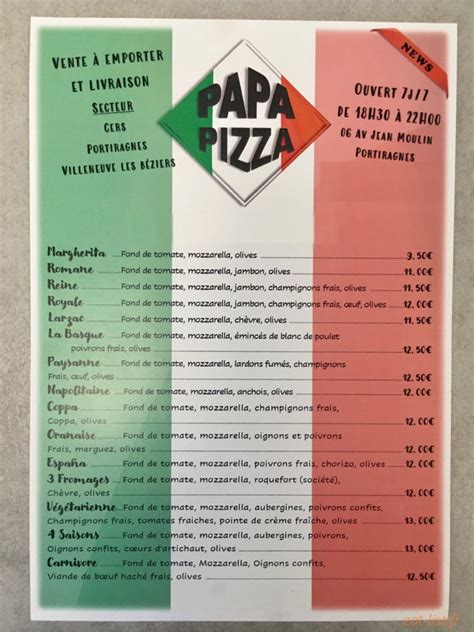 Papa Pizza à Portiragnes